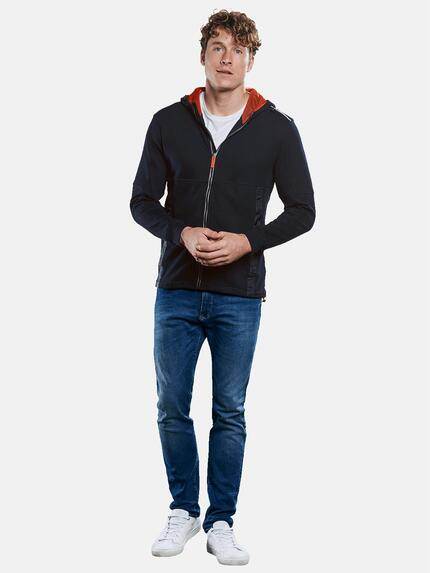 engbers Herren Sportive Sweatjacke mit Kapuze Saphirblau 30272 engbers Herren Sportive Sweatjacke mit Kapuze Saphirblau 30272