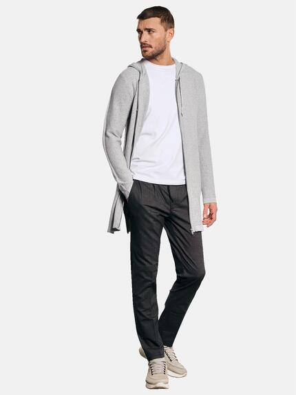 emilio adani Herren Cardigan mit Kapuze Grau 33009 emilio adani Herren Cardigan mit Kapuze Grau 33009