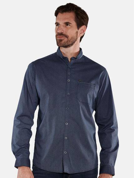 engbers Herren Langarm-Hemd gemustert Blau 36054 engbers Herren Langarm-Hemd gemustert Blau 36054