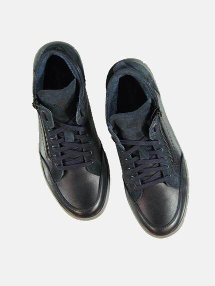 engbers Herren High-Sneaker mit Reißverschluss Saphirblau 31942