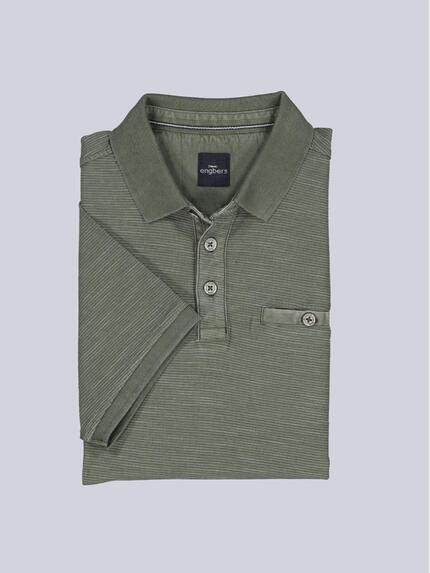 engbers Herren Polo-Shirt strukturiert Oliv 38981 engbers Herren Polo-Shirt strukturiert Oliv 38981