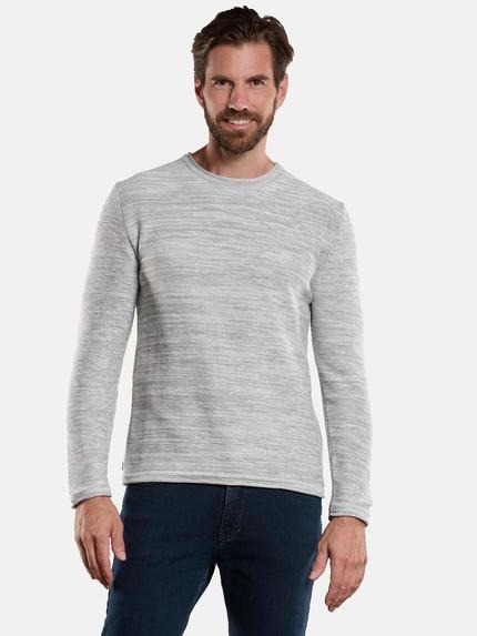 engbers Pullover Rundhals Silbergrau