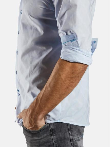 ENGBERS GERMANY Herren Langarm-Hemd strukturiert Hellblau 34685 ENGBERS GERMANY Herren Langarm-Hemd strukturiert Hellblau 34685