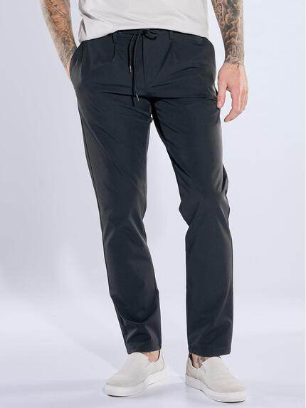 emilio adani Herren Elastische Anzughose Schwarz 40135