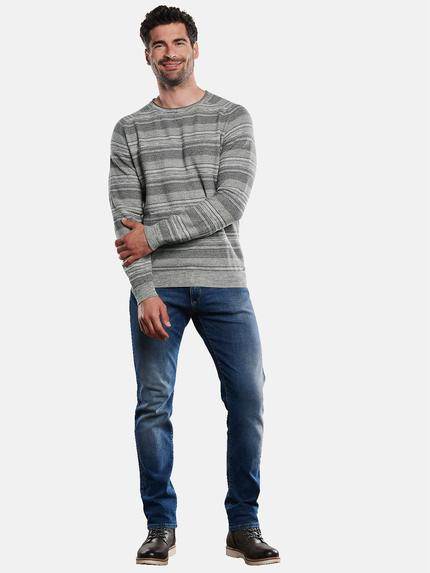 engbers Herren Pullover gestreift Silbergrau 31871 engbers Herren Pullover gestreift Silbergrau 31871
