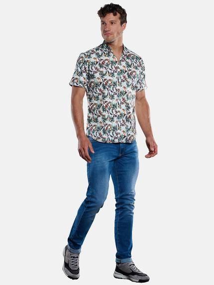 engbers Herren Kurzarm-Hemd gemustert Oliv 33441 engbers Herren Kurzarm-Hemd gemustert Oliv 33441