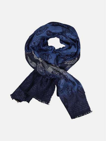 emilio adani Schal gemustert Royalblau