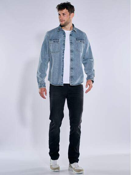 emilio adani Herren Langarm-Hemd uni Indigoblau 39202 emilio adani Herren Langarm-Hemd uni Indigoblau 39202