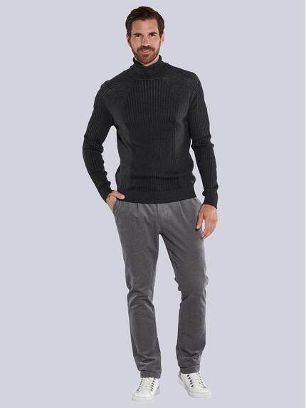 ENGBERS GERMANY Herren Pullover aus Merinowolle Schwarz 35992 ENGBERS GERMANY Herren Pullover aus Merinowolle Schwarz 35992