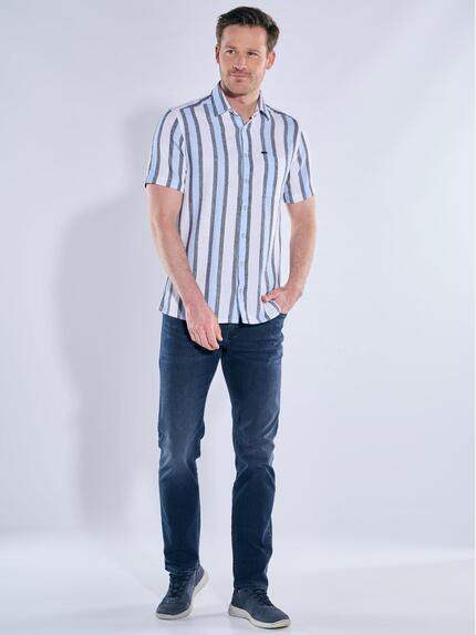 engbers Herren Luftiges Leno-Baumwollhemd Hellblau 40302 engbers Herren Luftiges Leno-Baumwollhemd Hellblau 40302