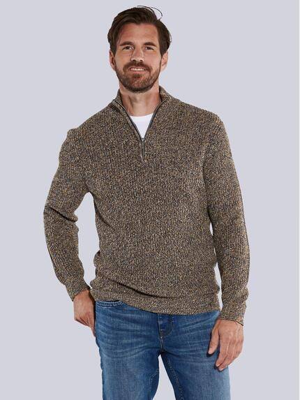 engbers Pullover mit Troyerkragen Mehrfarbig