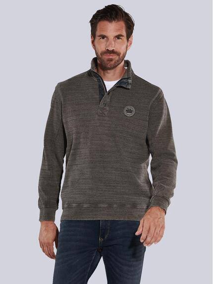 engbers Sweatshirt uni Schwarzbraun