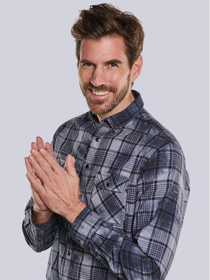 engbers Herren Langarm-Hemd mit gemustert Anthrazit 33461 engbers Herren Langarm-Hemd mit gemustert Anthrazit 33461