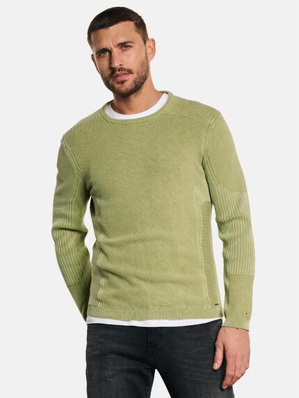 emilio adani Pullover mit Struktur Blassgruen