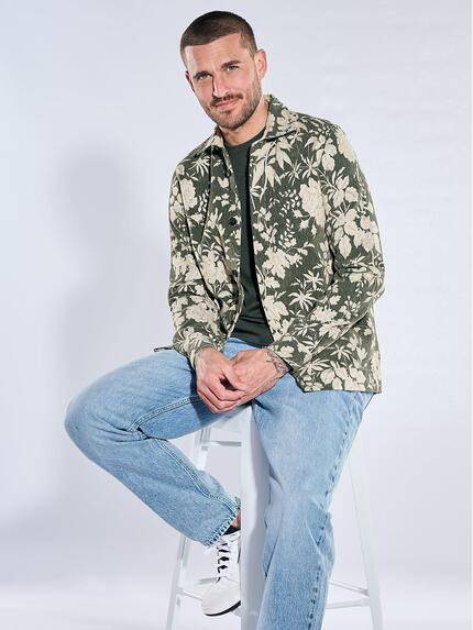 emilio adani Herren Hemd langarm Oliv 40977