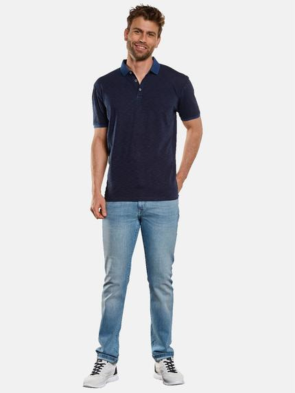 engbers Herren Polo-Shirt strukturiert Saphirblau 33050 engbers Herren Polo-Shirt strukturiert Saphirblau 33050