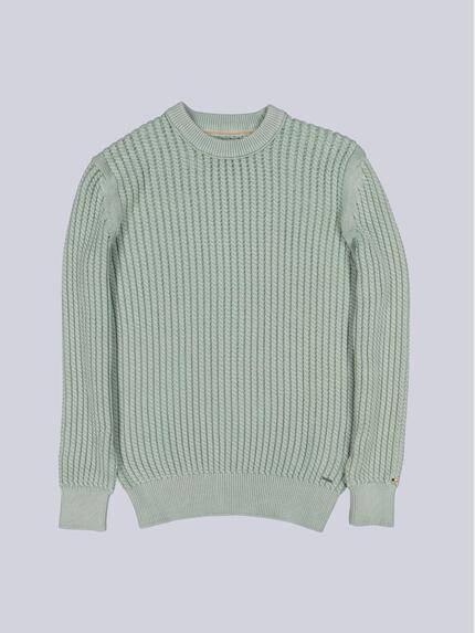 emilio adani Herren Rundhals Pullover Hellgruen 40046