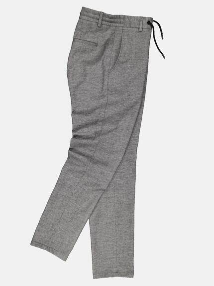 emilio adani Herren Hose mit Kordelzug am Bündchen Grau 32314 emilio adani Herren Hose mit Kordelzug am Bündchen Grau 32314