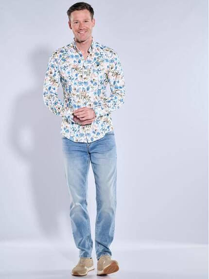 engbers Herren Langarm-Hemd gemustert Mehrfarbig 38985 engbers Herren Langarm-Hemd gemustert Mehrfarbig 38985