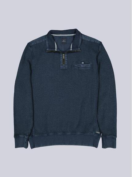 engbers Herren Sweatshirt strukturiert Saphirblau 39534