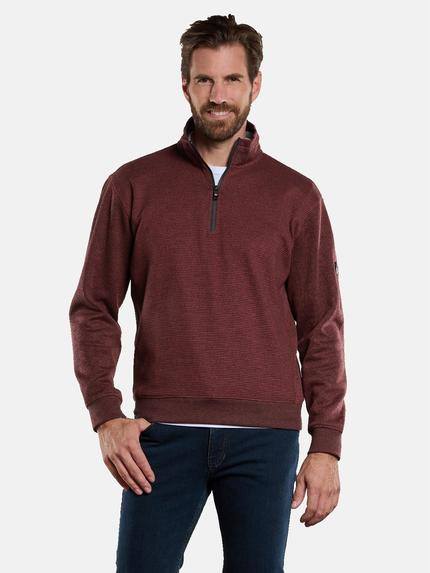 engbers Sweatshirt mit Stehkragen Signalrot