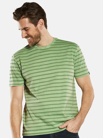 engbers Herren T-Shirt gestreift Grün 34519 engbers Herren T-Shirt gestreift Grün 34519