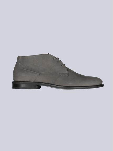 emilio adani Boots aus Nubuk-Leder Anthrazit