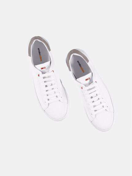 emilio adani Herren leichter Sommersneaker Weiß 29632
