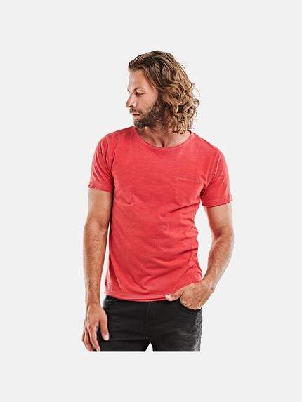 emilio adani Rundhals T-Shirt Signalrot