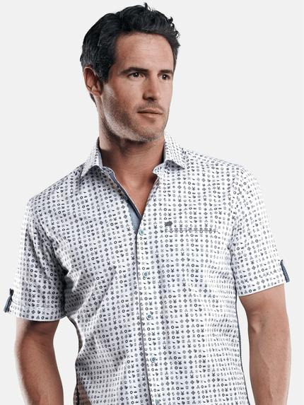 engbers Herren Hemd kurzarm Saphirblau 29471