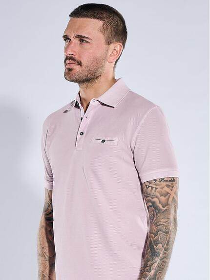 emilio adani Herren Poloshirt mit versteckter Brusttasche Rosa 40766 emilio adani Herren Poloshirt mit versteckter Brusttasche Rosa 40766