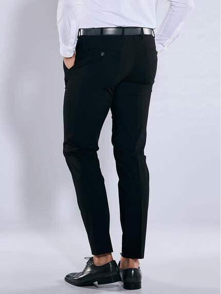 emilio adani Herren Anzug-Hose slim fit Schwarz 37376