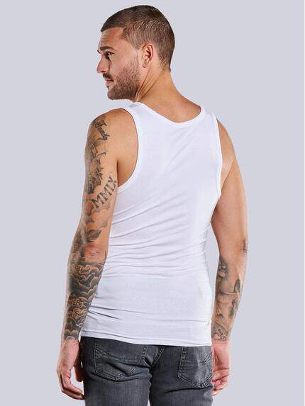 emilio adani Herren Tank Top Reinweiss 32803