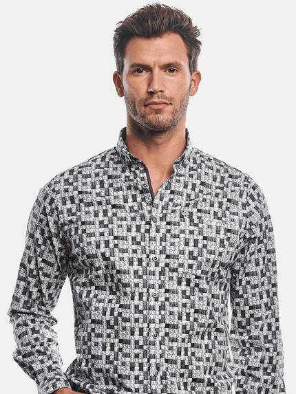 engbers Herren Hemd im Schachbrettmuster-Design Anthrazit 30965 engbers Herren Hemd im Schachbrettmuster-Design Anthrazit 30965