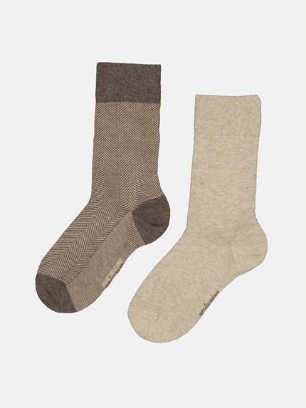 emilio adani Socke im 2er-Set Beige