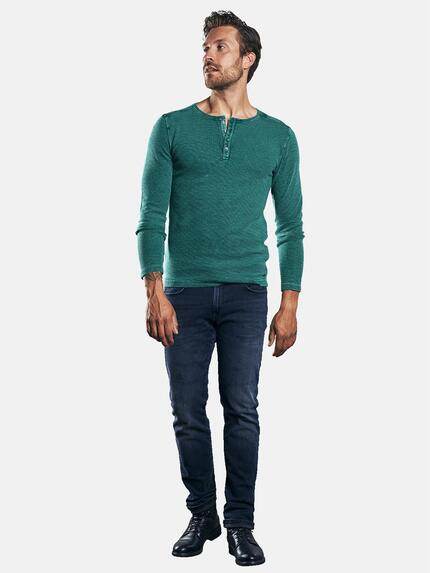 emilio adani Herren Sportives Henley Shirt Türkis 30200 emilio adani Herren Sportives Henley Shirt Türkis 30200