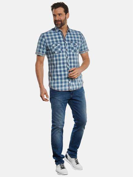 engbers Herren Hemd kariert Blautuerkis 32286 engbers Herren Hemd kariert Blautuerkis 32286
