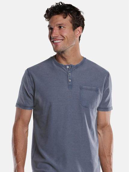 engbers Herren Henley-Shirt strukturiert Saphirblau 33409 engbers Herren Henley-Shirt strukturiert Saphirblau 33409