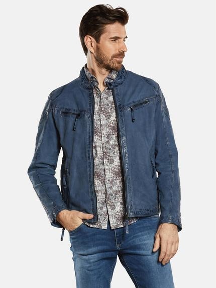 engbers Lederjacke regular Brilliantblau