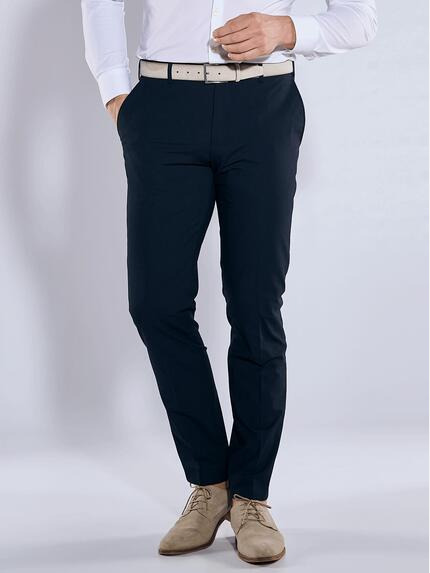 emilio adani Anzug-Hose slim fit Indigoblau