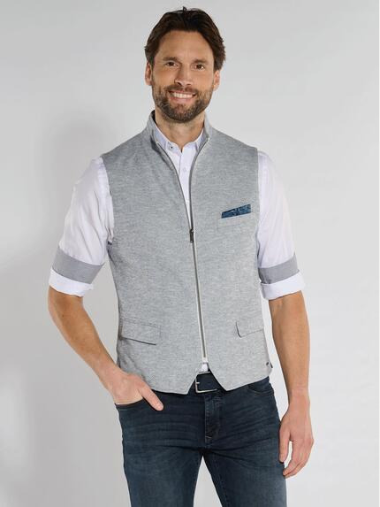 engbers Sakko-Weste slim fit Hellblau
