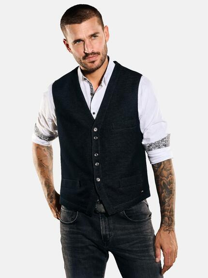 emilio adani Sakko-Weste slim fit Schwarz