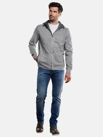 engbers Herren Sweatjacke mit Kapuze Grau 31788 engbers Herren Sweatjacke mit Kapuze Grau 31788