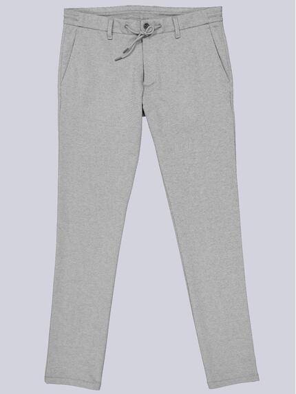 emilio adani Herren Hose mit Tunnelzug Grau 39095