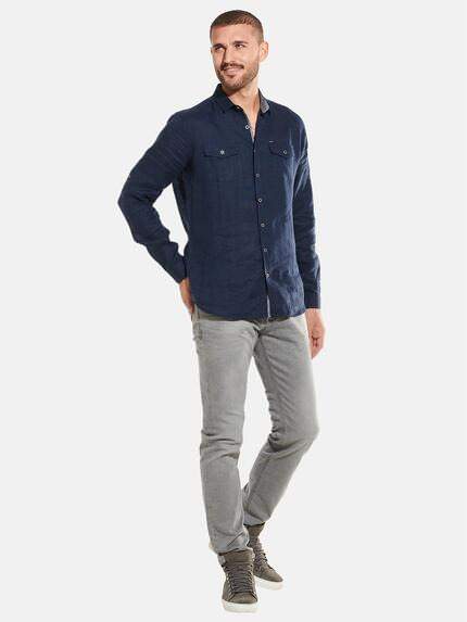 emilio adani Herren Hemd langarm uni Blau 31802 emilio adani Herren Hemd langarm uni Blau 31802