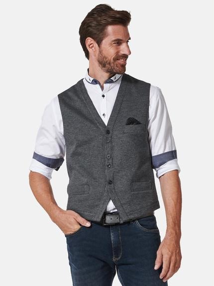 engbers Sakko-Weste slim fit Grau