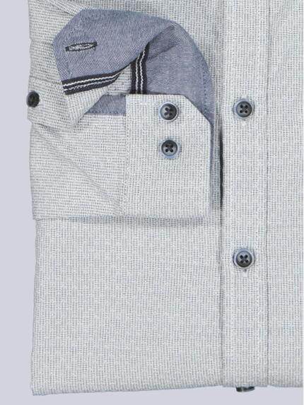 engbers Herren Langarm-Hemd strukturiert Hellblau 39434