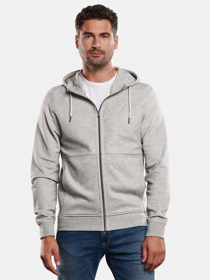 engbers Sweatjacke strukturiert Silbergrau