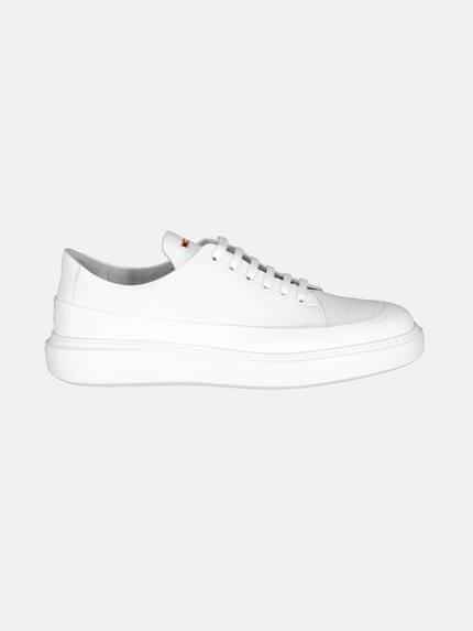 emilio adani Sneaker aus Leder Reinweiss