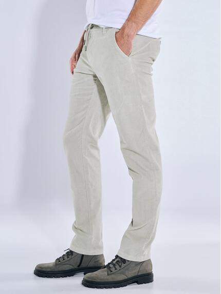 emilio adani Herren Chino mit Tunnelzug Hellgrau 39342